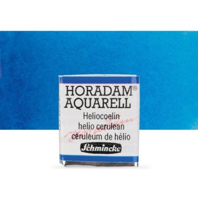 Schmincke Horadam akvarelové barvy v poloviční pánvičce 479 helio cerulean – Hledejceny.cz
