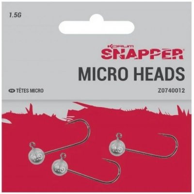 Korum Jigová hlava Snapper Micro Heads vel.4 3g 3 ks – Hledejceny.cz
