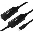 PremiumCord ku31rep10 USB-C repeater a prodlužovací Male-Female, 5Gbps, 10m