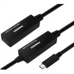 PremiumCord ku31rep10 USB-C repeater a prodlužovací Male-Female, 5Gbps, 10m – Hledejceny.cz
