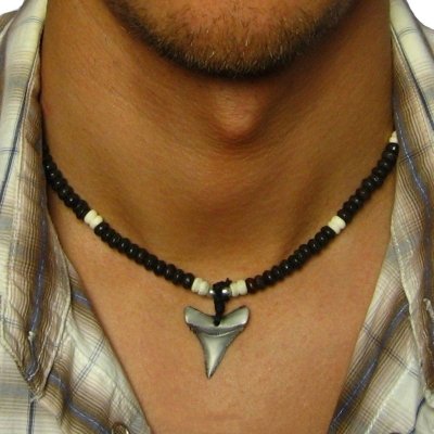Daniel Dawson Pánský korálkový náhrdelník NH-VN527 Černobílá – Zboží Mobilmania