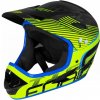 Cyklistická helma Force Tiger Downhill černá/fluo/modrá 2019
