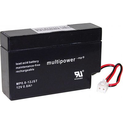 Multipower PB-12-0,8-JST MP0,8-12 12V 0.8Ah – Zboží Mobilmania