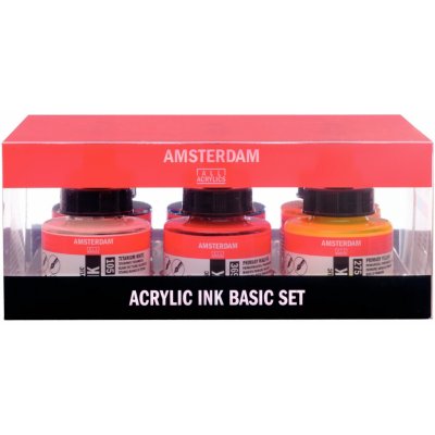 Amsterdam Akrylový inkoust Basic set 6 x 30 ml