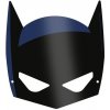 Karnevalový kostým Procos Papírové masky Batman 6 ks