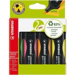 Stabilo Green Boss 6070/4 4 ks sada zelená, růžová, oranžová, žlutá – Hledejceny.cz