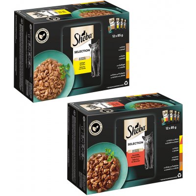 Sheba Mixpaket II 96 x 85 g – Zboží Mobilmania