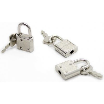 LateToBed BDSM Line Silver Padlock with Keys