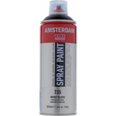 Akrylová barva ve spreji Amsterdam Spray Paint 400 ml Oxide Black 735 – Hledejceny.cz