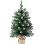 Stromček MagicHome Vianoce Belo jedľa v jute zasnežené konce extra hustý 60 cm – Zboží Mobilmania