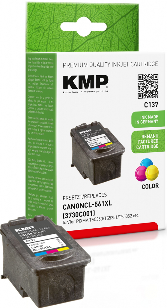 KMP Canon CL-561XL - kompatibilní