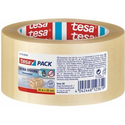 Tesa Balicí páska Ultra strong ultra pevná, čirá, 50 mm x 66 m – Hledejceny.cz