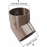 Gutta Aqua Plastové okapové koleno 110 67,5° šedé – Sleviste.cz