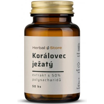 Korálovec ježatý kapsle extrakt s 50% polysacharidů 50 kapslí – Hledejceny.cz