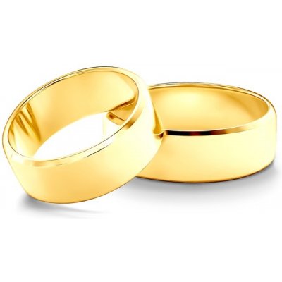 Savicki Snubní prsteny žluté zlato s drážkou 10002 7 Z
