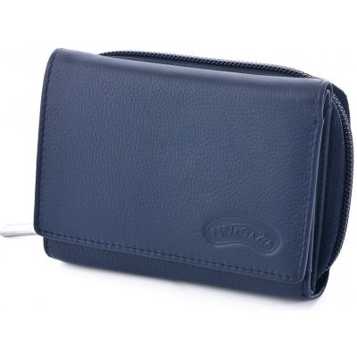 Dámská kožená peněženka Nivasaža N57-MDR-BL tmavě modrá – Zboží Mobilmania