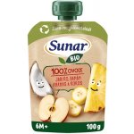 Sunar BIO ovocná kapsička Jablko, banán, ananas, kokos 100g – Hledejceny.cz