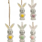 Závěs porcelán 42x32mm zajíčci mix, barevná – Hledejceny.cz
