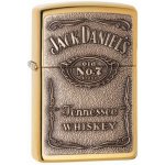 Zippo benzínový JACK DANIEL 24146’S LABEL BRASS EMBLEM – Zboží Mobilmania