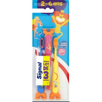 Signal Kids zubní kartáček pro děti měkký 3 kusy – Zboží Mobilmania