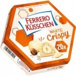Ferrero Küsschen čokoládové pralinky White Crispy v bílé čokoládě s mléčným krémem 172 g – Zboží Dáma