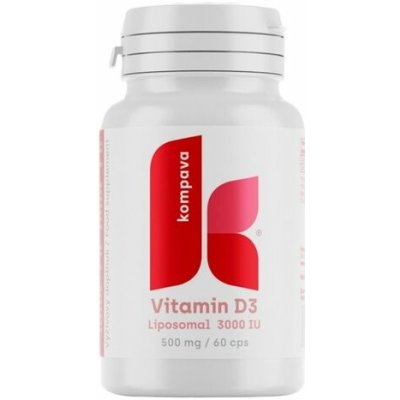 Kompava Lipozomální vitamín D3 500 mg 60 kapslí – Hledejceny.cz