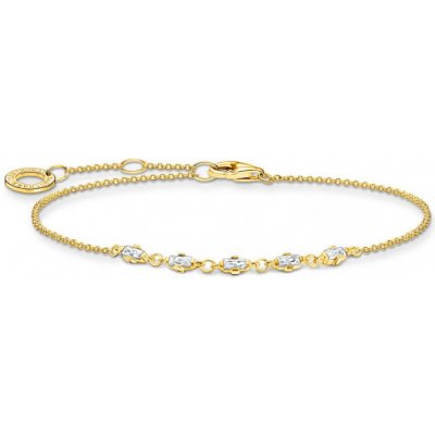 Thomas Sabo náramek Vintage white stones gold A2024-414-14-L19V – Hledejceny.cz