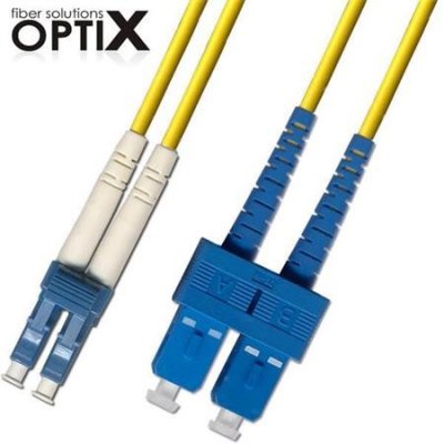 Opticord 1052 OPTIX LC/UPC-SC/UPC Optický patch, 09/125, 3m – Zboží Živě