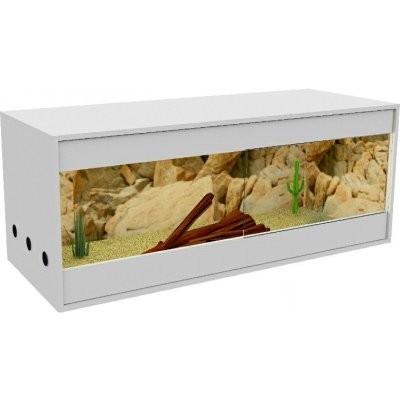 Drewstyl plastové terárium bílé 100 x 50 x 50 cm – Zboží Dáma