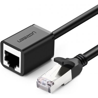 Ugreen 11282 Ethernet RJ45 Cat 6 FTP 1000 Mb/s internet, 3m, černý – Zboží Mobilmania