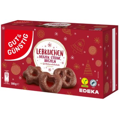 EDEKA Perníčky v hořké čokoládě 0,5 kg – Zboží Dáma