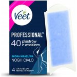 Veet Easy-Gel Obličej depilační voskové pásky pro citlivou pokožku 40 ks – Zboží Dáma
