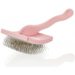 Yuup PINK Profesionální drátkový kartáč pro velké psy 8,5 x 7,5 cm – Zboží Dáma