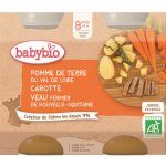 Babybio Brambory a mrkev s telecím masem 2 x 200 g – Zboží Dáma