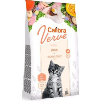 Calibra Verve Grain Free Kitten Chicken&Turkey NEW 750 g