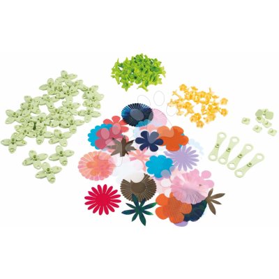 Smoby Květinové lupínky jako náhrady k ozdobnému květinářství Crea Deco Flowers Refill 98 doplňků pro výrobu 16 květin od 5 let – Zboží Dáma