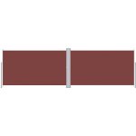 vidaXL Zatahovací boční markýza hnědá 180 x 600 cm – HobbyKompas.cz