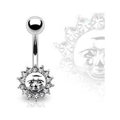 Šperky4U piercing do pupíku sluníčko WP01093 – Zboží Mobilmania