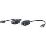 Manhattan 179300 USB 1.1 Prodloužení přes patch kabel RJ45, do 60m, 2ks, Black – Zboží Mobilmania