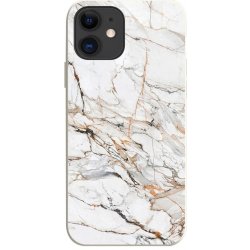 TopQ iPhone 11 Mramor bílo-oranžový 75341