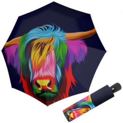 Doppler Modern Art Magic Cattle dámský plně automatický deštník vícebarevný – Zboží Mobilmania