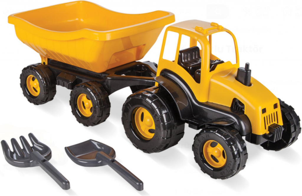 Lebula Traktorový nakladač s pedály velký 125 cm žlutý
