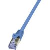 síťový kabel LogiLink CQ3086S RJ45, CAT 6A, S/FTP, 7.5m, modrý