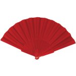 Červený vějíř látkový – Zboží Dáma