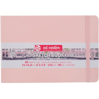 Talens Art Creation Sketchbook v pevné vazbě Pastel Pink 21 x 14,8 – Zboží Mobilmania