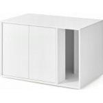 Feandrea krytá toaleta ve skříňce 80 x 50 x 50 cm – Zboží Dáma