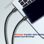Swissten 71527208 Datový Textile USB-C, USB-C 0,2m černý – Zboží Živě