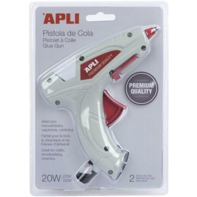 Tavná pistole APLI Premium, 20 W + 2 tavné tyčinky – Zboží Mobilmania