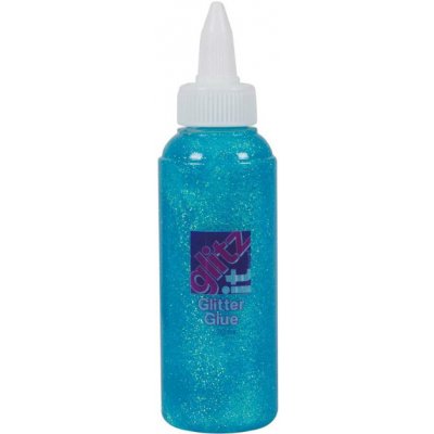 West Desing Třpytivé lepidlo 120ml ledově modré – Zboží Dáma