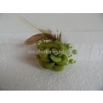 Bizuterka-eshop.cz květ zelený BZ-03372 – Zboží Dáma